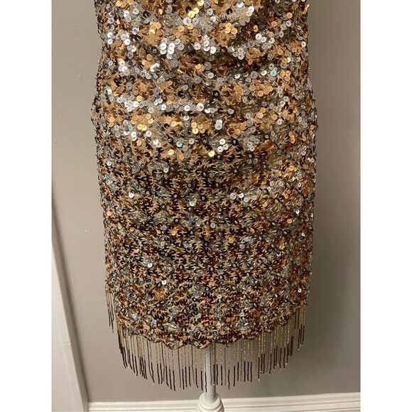 Free People - Love Strong Multicolor Sequin Fringe Beaded Com size L - Picture 16 of 16